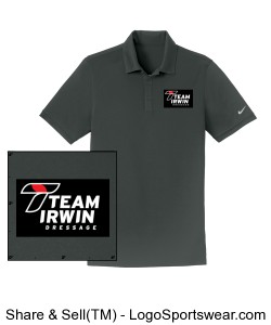 Men's Nike Polo Sports Shirt - Irwin Logo on the Sleeve Design Zoom